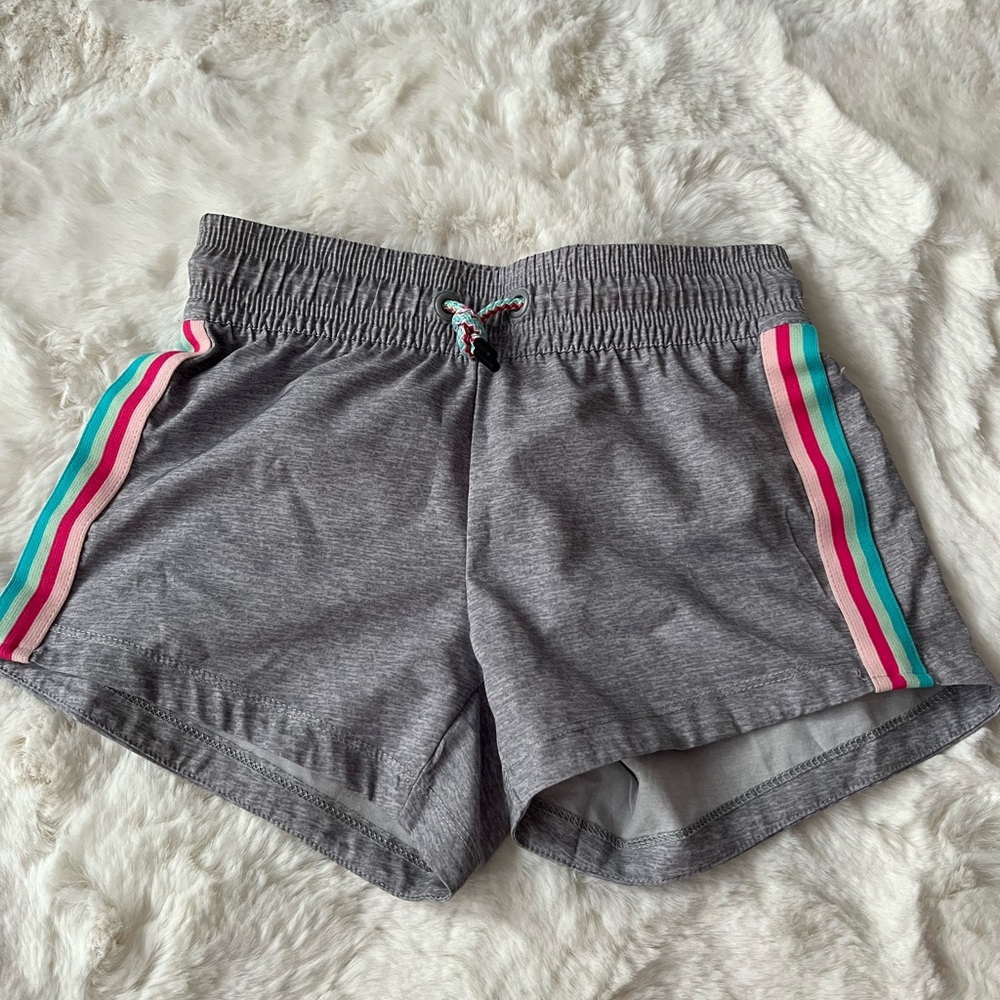 Kids Gray Shorts with Multicolor Stripes *never worn*